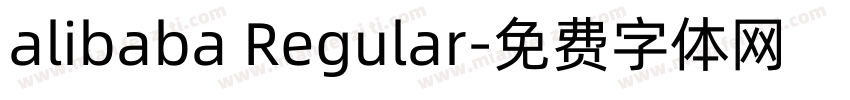 alibaba Regular字体转换